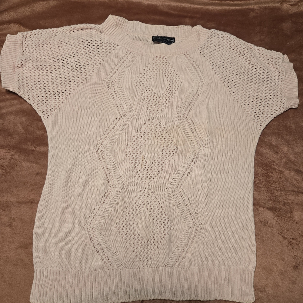Vintage Mademoiselle Women's Pink Knit Top